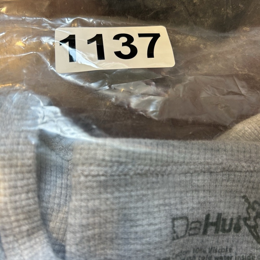 Da Hui T Shirt Long Sleeve  Mens L Gray Graphic T Shirt Aloha Spell Out Top EUC - Picture 8 of 8